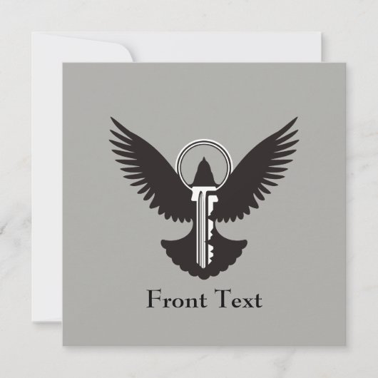 ハト鍵 招待状 (正面)