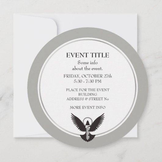 ハト鍵 招待状 (裏面)