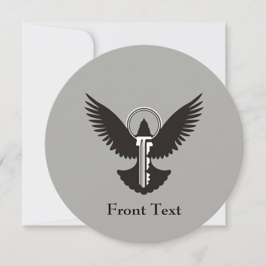 ハト鍵 招待状 (正面)