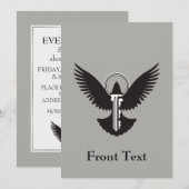 ハト鍵 招待状 (正面/裏面)