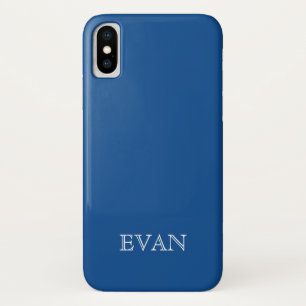 ハト青い無地の背景のiPhone Xの箱 iPhone X ケース