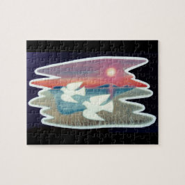 ハト飛んでいるブ ジグソーパズル