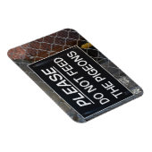 ハト食べ物を与えン・ニューヨーク市NYCは止めて マグネット (右側)