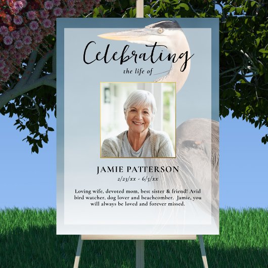 ハト鳥愛好家　生涯の写真　お別れ式 ポスター