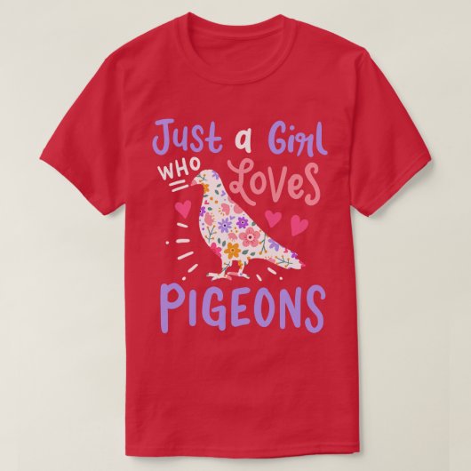 ハト鳩の恋人 Tシャツ (デザイン正面)