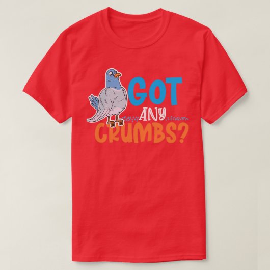 ハト鳩の鳥ギフト Tシャツ (デザイン正面)