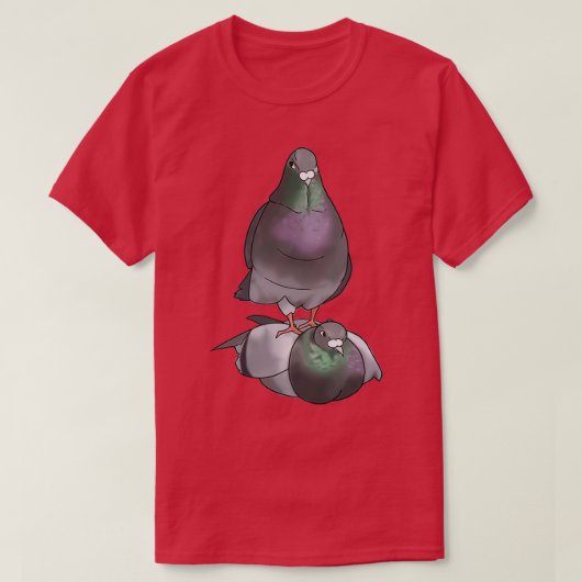 ハト2羽beinx27羽 tシャツ (デザイン正面)