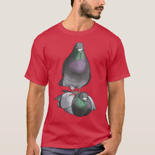 ハト2羽beinx27羽 tシャツ