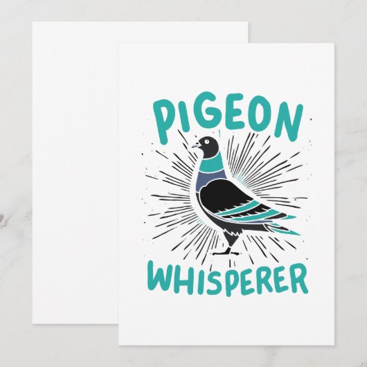 ハト・ウイスラー 招待状 (正面/裏面)