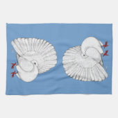 ハト キッチンタオル (横)