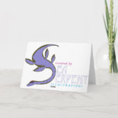 ハト、クリスマスツリーカード シーズンカード (裏面)