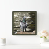 ハト スクエア壁時計 (ホーム)