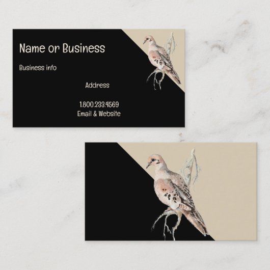 ハト/タートルハトのカードをカスタマイズへ 名刺 (正面/裏面)