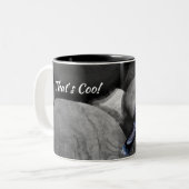 ハト ツートーンマグカップ (正面左)