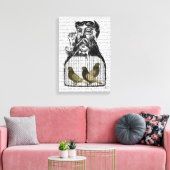 ハト・ファン キャンバスプリント (インサイチュ (リビング))