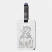 ハト・ファン ラゲッジタグ (裏面縦)