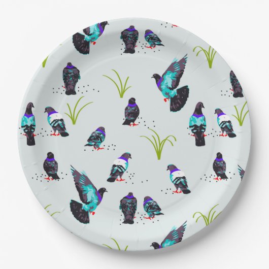 ハト ペーパープレート (正面)