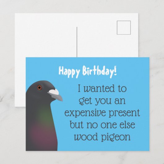 ハト ポストカード (正面/裏面)