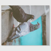 ハト ラッピングペーパー (フラット)