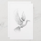 ハト 便箋 (正面/裏面)