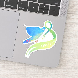 ハト、平和のシンボル シール