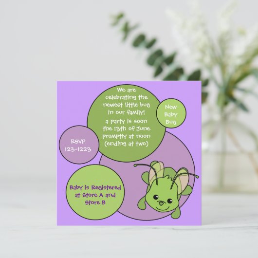 ハト 招待状 (スタンド正面)