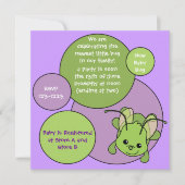 ハト 招待状 (正面)