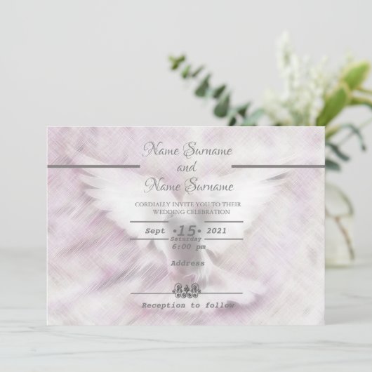 ハト 招待状 (スタンド正面)