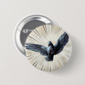 ハト 缶バッジ (正面&裏面)