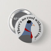 ハト 缶バッジ (正面&裏面)