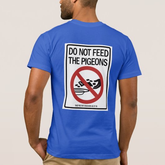 ハト/説教者の供物(背部) Tシャツ (裏面)