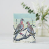 ハト（鳩） ポストカード (スタンド正面)