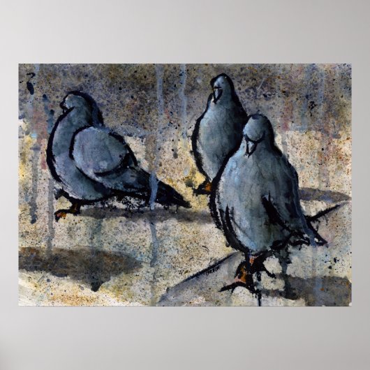 ハト#4 ポスター (正面)