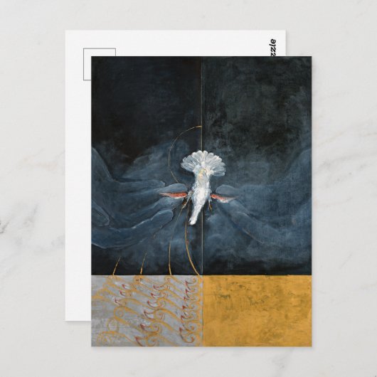 ハト、5番 |ヒルマフクリント ポストカード (正面/裏面)