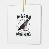 ハト – Pighton Hisperer セラミックオーナメント (左)