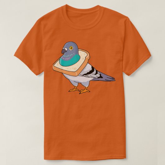 ハトNYCブレッドハト2 Tシャツ (デザイン正面)