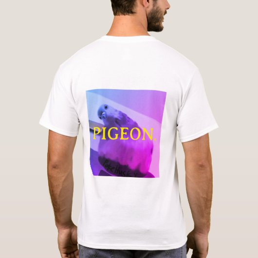 ハトTシャツ Tシャツ (裏面)