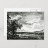 ハドソンのパケプシー川の眺め ポストカード (正面/裏面)