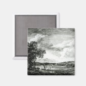 ハドソンのパケプシー川の眺め マグネット (正面/裏面)