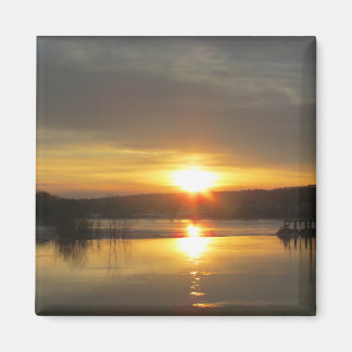 ハドソンの夕日 マグネット