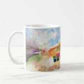 ハドソンの谷の秋、ニューヨーク コーヒーマグカップ (左)