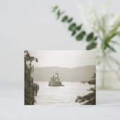 ハドソンアテナライトハウスのB&Wはがき ポストカード (スタンド正面)