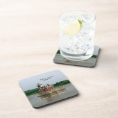 ハドソンアテネライトハウスセット6個のプラスチック製コースター コースター (右側)