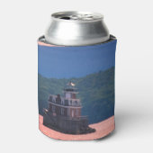 ハドソンアテネライトハウス – ハドソンシティライト， NY 缶クーラー (缶正面)