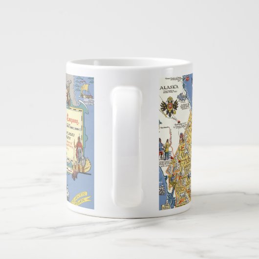 ハドソンズベイカンパニー-カナダ地図 ジャンボコーヒーマグカップ (裏面)