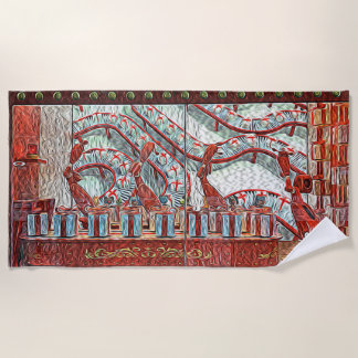 ハドソンズベイクリスマスショップビーチタオル ビーチタオル