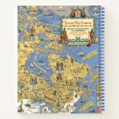 ハドソンズベイ会社 – カナダの地図 ノートブック (裏面)