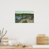 ハドソンナビゲーション波止場の上空表示 ポスター (キッチン)