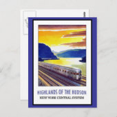 ハドソンニューヨークグリーティングヴィンテージ ポストカード (正面/裏面)