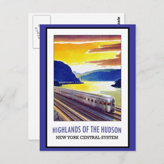 ハドソンニューヨークグリーティングヴィンテージ ポストカード (正面/裏面)